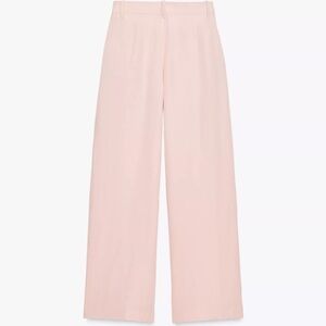 Zara Light Pink Wide Leg Pants size Medium